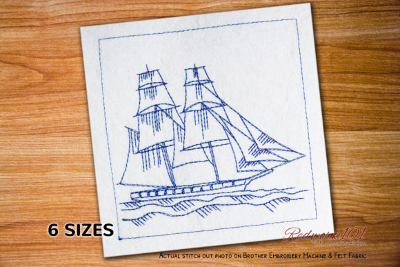Brig Sailing Ship Lineart Design Review