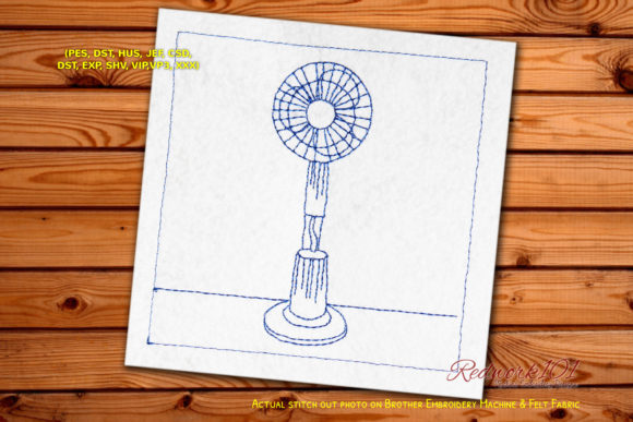 Cooling Fan Redwork Embroidery Review