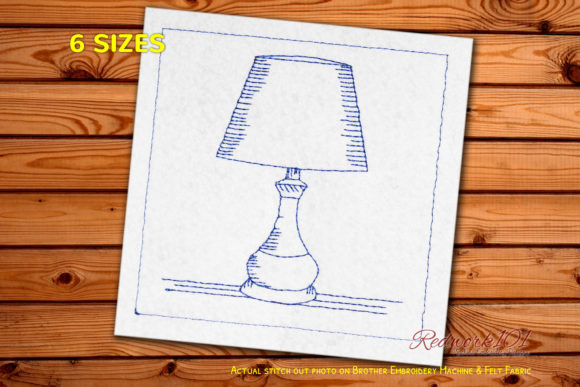 Electric Bedside Lamp Redwork Design Review