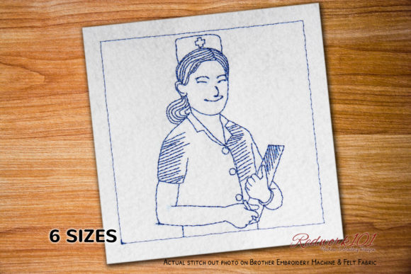 Happy Nurse Redwork Design Review for Seasonal Use