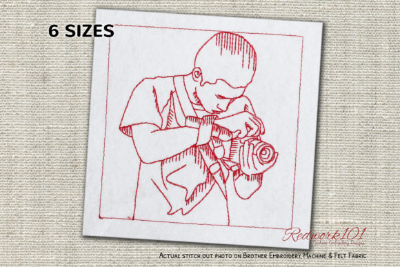 Photographer Man Bluework Review for Seasonal Embroidery