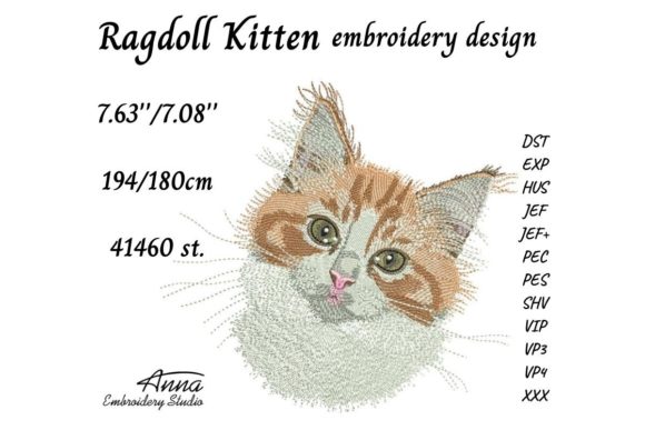 Reviewing Ragdoll Kitten for Real Embroidery Projects