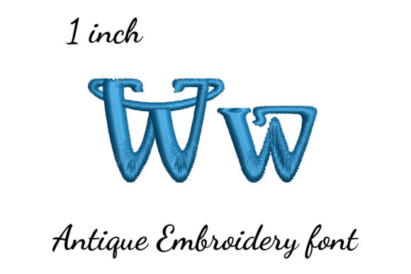 W Font Antique: A Designer's Take on Personalized Embroidery